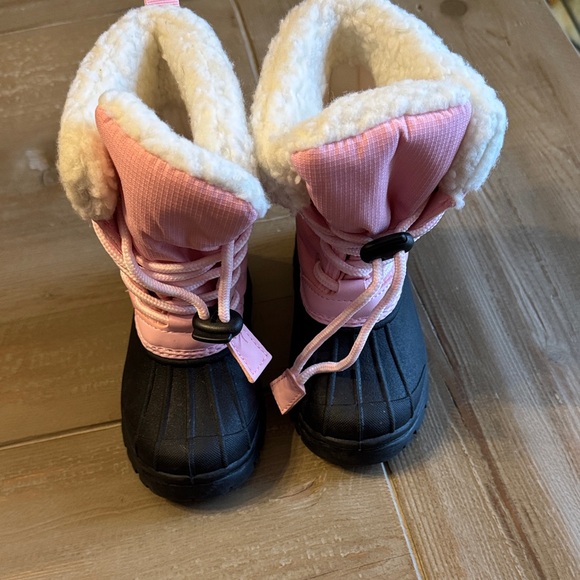 Girl Toddler Snow Winter Boots Waterproof - Pink - Size 7 - Excellent Condition - Picture 10 of 14